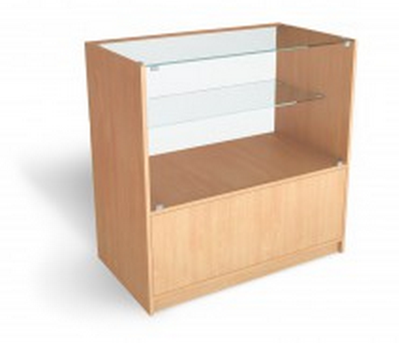 Изображение Прилавок-вітрина торговий засклений 1/2 900 * 900 * 450
