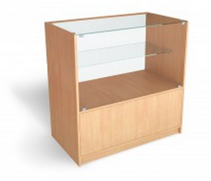 Изображение Прилавок-вітрина торговий засклений 1/2 900 * 900 * 450